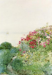 Field Of Poppies, Isles Of Shaos, Appledore — Frederick Childe Hassam