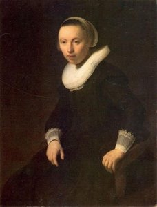Young Woman In A Chair — Rembrandt Van Rijn, Baroque