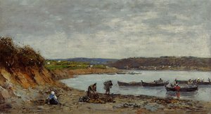 Brest, Fishing Boats — Eugène Louis Boudin
