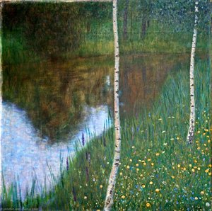 Seelandschaft Mit Birken — Gustav Klimt