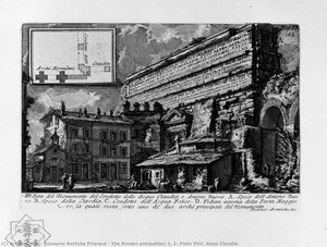 The Roman Antiquities, T. 1, Plate Xvii. Aqua Claudia. — Giovanni Battista Piranesi, Neo Classicism