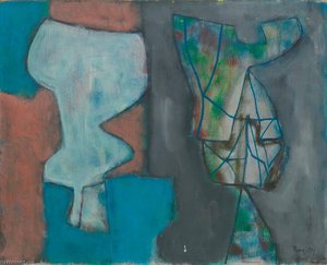 Figurine And Mirror — William Baziotes