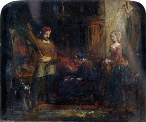 Quentin Matsys In His Studio