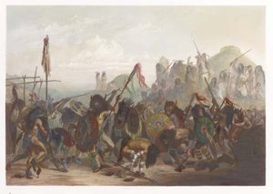 Bison Dance Of The Mandan Indians In Front Of Their Medicine Lodge — Karl Bodmer