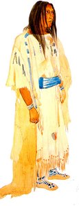 Young Piegan Blackfeet Woman — Karl Bodmer