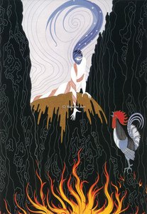 The French Rooster — Erté