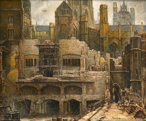 Demolition of the Blitzed House of Commons