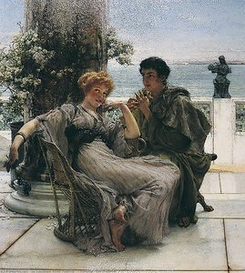 Courtship (the Proposal) — Lourens Alma Tadema