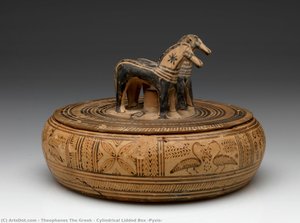 Cylindrical Lidded Box (Pyxis)