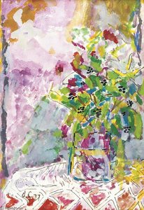 Still Life With Vase Flowers — Duncan Grant