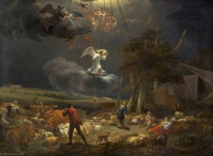 The Annunciation To The Shepherds — Nicolaes Pietersz Berchem, Dutch Golden Age