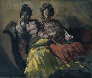 Two Women On A Sofa Le Tose — Walter Richard Sickert