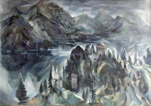 Landscape Near Fuschl Am See Or St Gilgen, Austria — Georg Mayer Marton