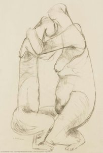 Two Crouched Figures — Sydney Ntsane Kumalo