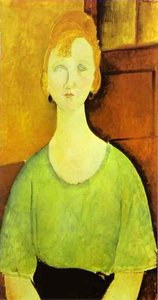 Girl In A Green Blouse — Amedeo Clemente Modigliani