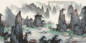 Wind And Rain By The Li River — Bai Xueshi