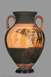 Athenian Black-figure Amphora: Dionysos With Satyrs And Maenads — Exēkías