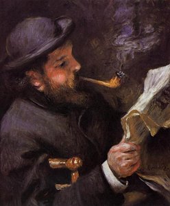 Claude Monet Beim Lesen — Pierre-auguste Renoir, Impressionismus