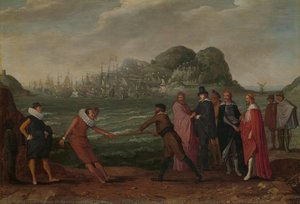 Battle For The Gold Staff (dominion Of The World), Adam Willaerts, C. 1615 - C. 1630 — Adam Willaerts