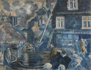 The Fire At Bures, Suffolk — Winston Spencer Churchill