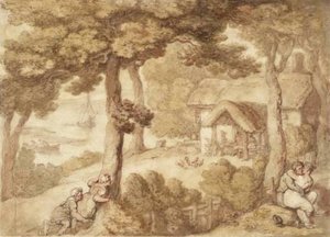 Landscape, Isle Of Wight — Thomas Rowlandson