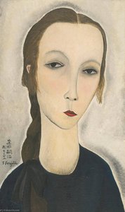 Portrait De Jeune Femme (hanka Zborowska) — Léonard Tsuguharu Foujita