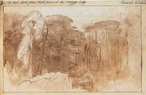 My Tall Dark Pines That Plumed The Craggy Edge; Bavella, Corsica — Edward Lear