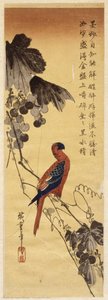 Papagei Und Weinranken — Utagawa Hiroshige