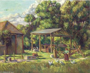The Farmyard, Tilton — Duncan Grant