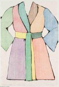 Die Holzschnitt-bademantel — Jim Dine