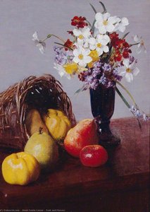Fruit And Flowers — Henri Fantin-latour