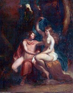 Classical Scene With Two Figures — William Etty
