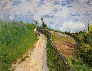The Hill Path, Ville D Avray — Alfrēd Sislē, Impressionist Landscape