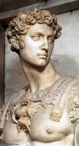 Medicis - Tomb Of Giuliano De' Medici (detail)2 — Michelangelo Buonarroti, High Renaissance