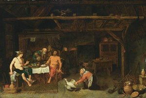 Philemon And Baucis Giving Hospitality To Jupiter And Mercury — David The Younger Ryckaert
