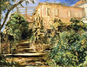 The Garden at Neukastel with the LIbrary