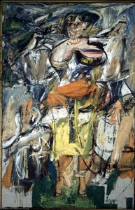 Woman And Bicycle — Willem De Kooning, Abstract Expressionism