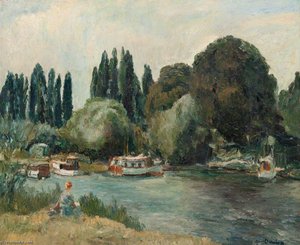 Boat Creek At Shepperton — Ronald Ossory Dunlop