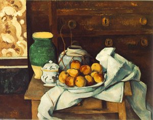 Still Life With Commode,1883-87, Bayerische Staatsge — Paul Cézanne, Impressionism