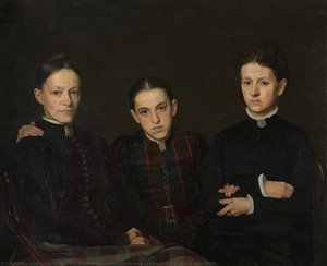 Portrait Of Cornelia, Clara And Johanna Veth, Jan Veth, 1885 — Jan Veth