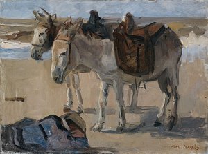 Two Donkeys — Isaac Lazarus Israels
