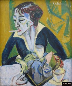 Erna With Cigarette — Ernst Ludwig Kirchner