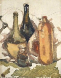 Still Life With A Flask And Decanters (recto) — Pamela Muriel Ward