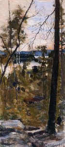Evening Landscape From Korpilahti — Akseli Gallen-kallela
