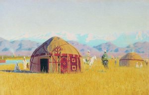 Kyrgyz Tent On The Chu River — Vasily Vasilevich Vereshchagin