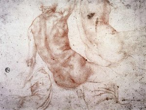 Seated Nude With Raised Arm — Jacopo Carucci