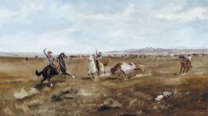 Branding Cattle — Charles Marion Russell