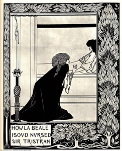 How La Beale Isoud Nursed Sir Tristram — Aubrey Vincent Beardsley