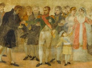 Napoleon, Visitant Le Salon Du Louvre, Distribue A Des Artistes Des Croix De La Legion D'honneur.22 Octobre 1808 — Antuan Žan Gro