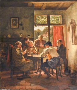 The Card Players — Thomas George Webster